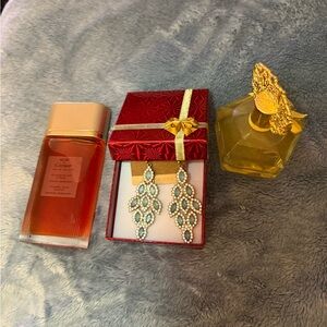 Elegant Blue and Silver Dangle Earrings